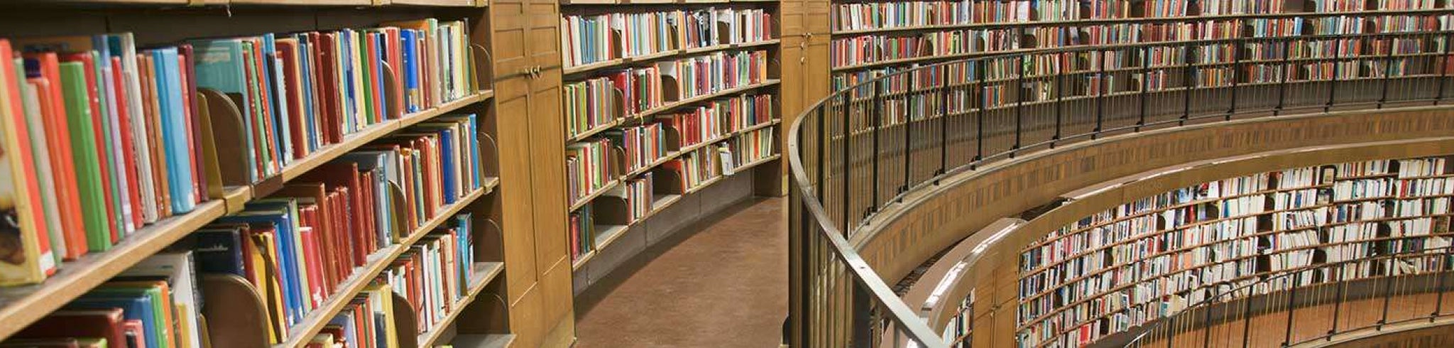 library shelves